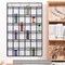 SAVERHO 36 Clear Pockets Classroom Pocket Chart for Cell Phones, Pocket Chart for Calculator Phone Holder with 36 Number Stickers and Hooks (White)